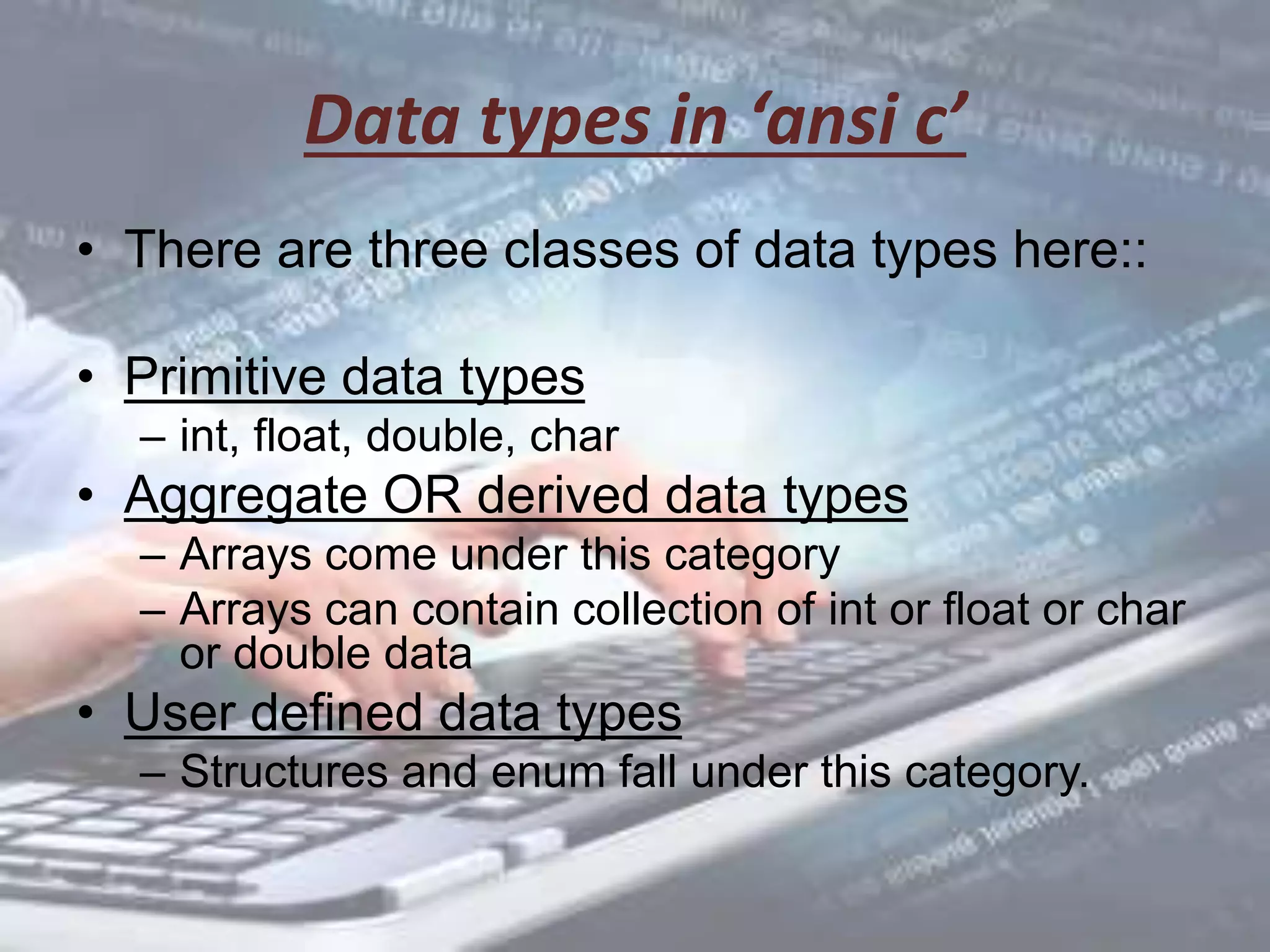 C language ppt | PPTX