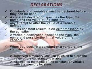 C language ppt | PPTX | Programming Languages | Computing