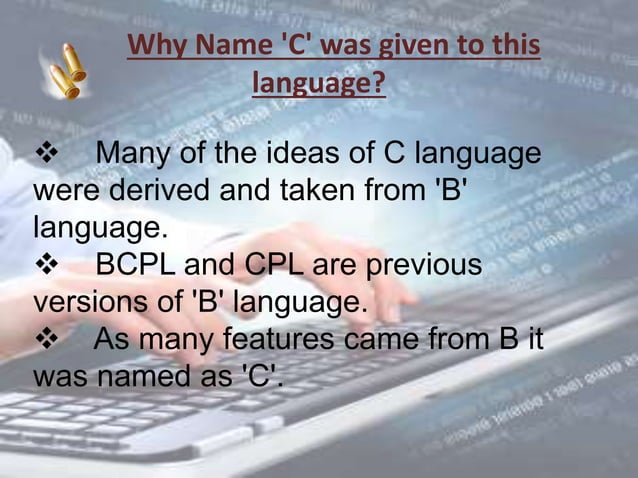 C language ppt | PPTX | Programming Languages | Computing