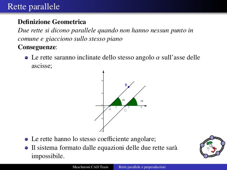 Rette parallele e perpendicolari