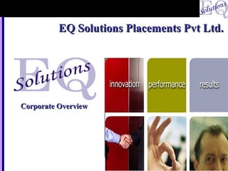 EQ Solutions Placements Pvt Ltd. Corporate Overview 
