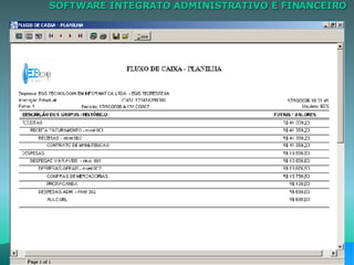 SOFTWARE INTEGRATO ADMINISTRATIVO E FINANCEIRO 