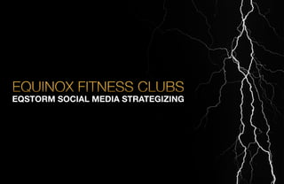 Equinox Fitness Clubs | EQ Storm | Social Media Strategizing