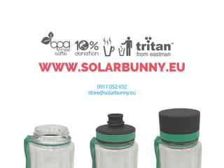 WWW.SOLARBUNNY.EU
0911 052 692
store@solarbunny.eu
 
