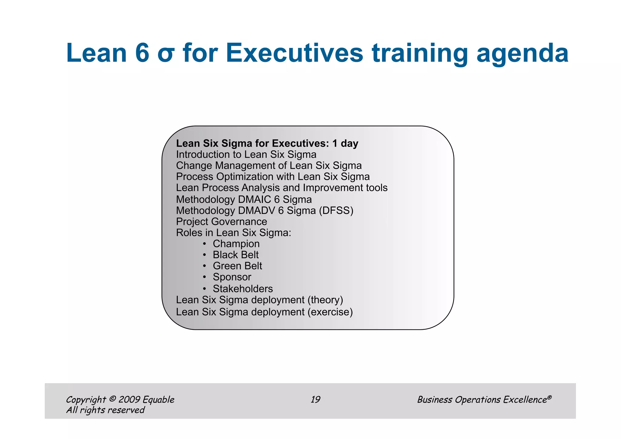 Equable Lean Six Sigma Boe English Presentation