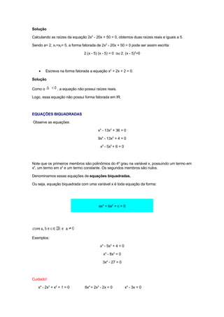 EquaçõEs De 2º Grau,Sistema E Problema Autor Antonio Carlos