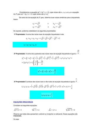 EquaçõEs De 2º Grau,Sistema E Problema Autor Antonio Carlos