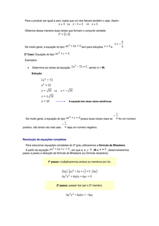 EquaçõEs De 2º Grau,Sistema E Problema Autor Antonio Carlos