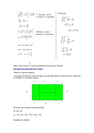 EquaçõEs De 2º Grau,Sistema E Problema Autor Antonio Carlos