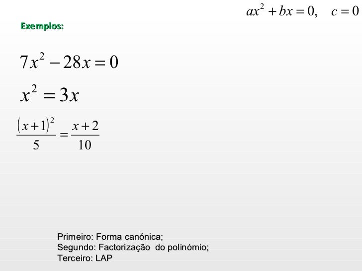 Equacoes Do 2 º Grau