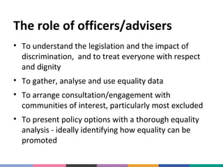 Equality and diversity in local government | PPT