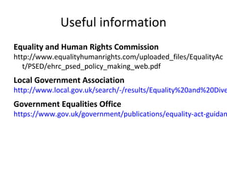 Equality and diversity in local government | PPT