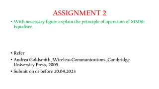 Advanced Techniques in Wireless Communication Equalization and LMS ...