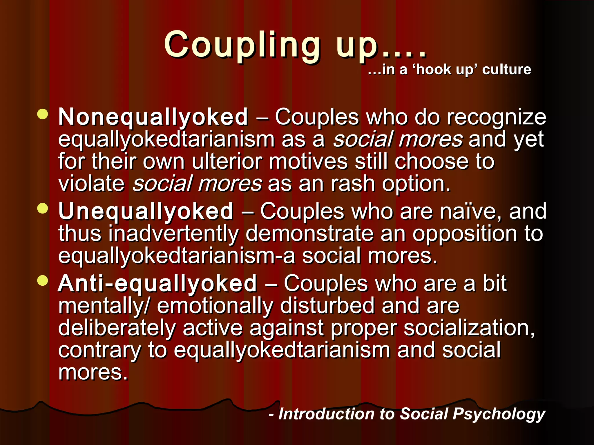 Introduction the Concept of "Equally yoked" Liberal Arts and Humani…