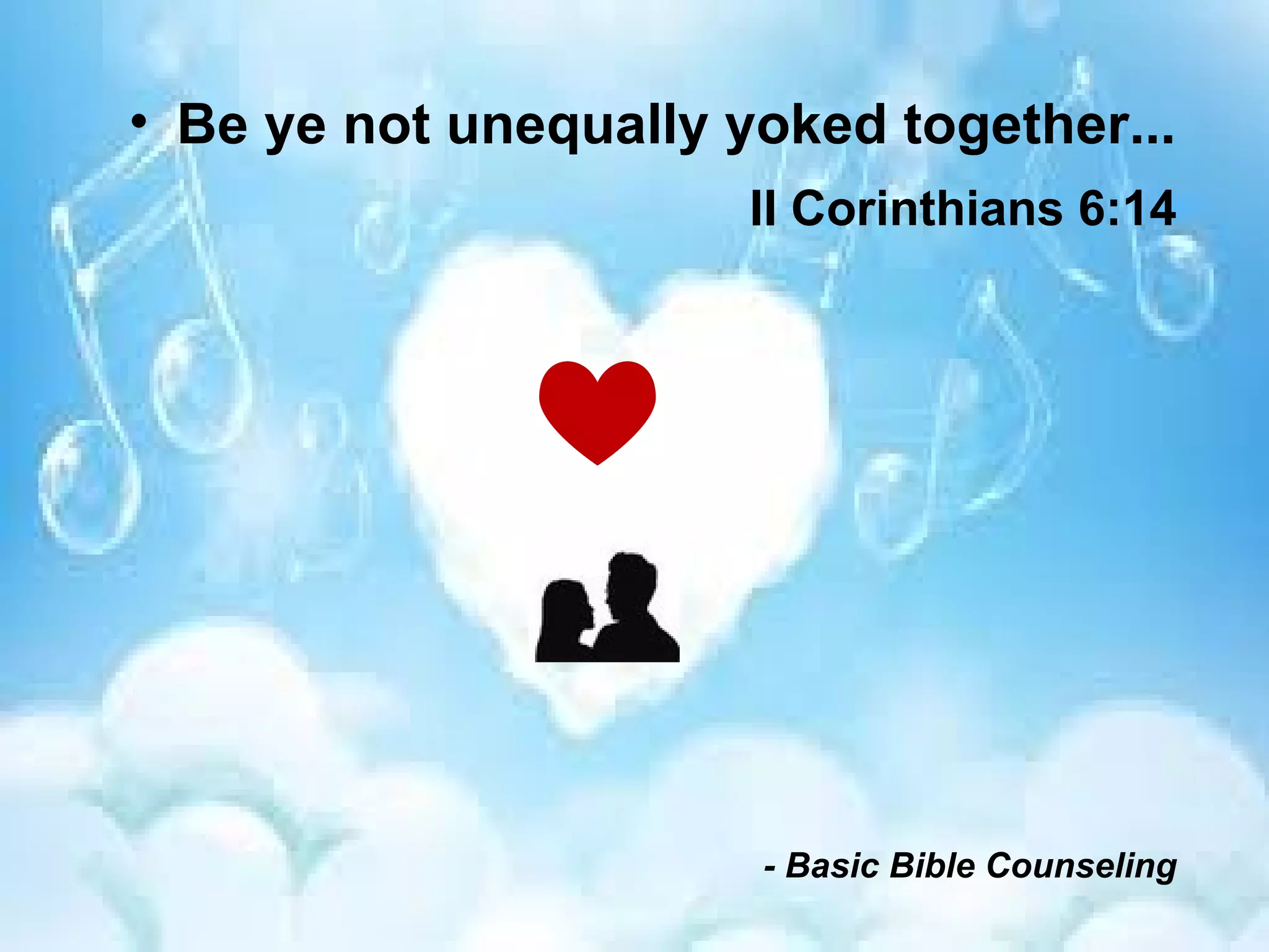 "Equally Yoked Basic Bible Counseling for the Lay Ministry Libera…