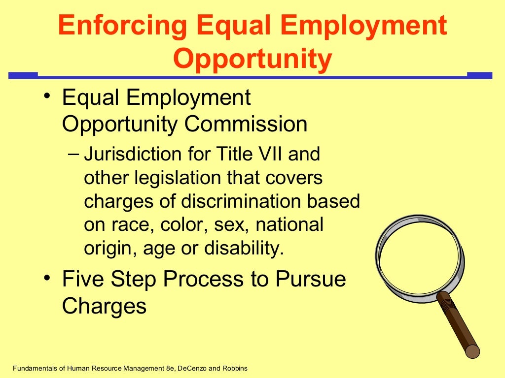 Equal opportunity employment