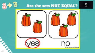 Are the sets NOT EQUAL?
 