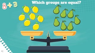 Which groups are equal?
 