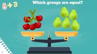 Which groups are equal?
 