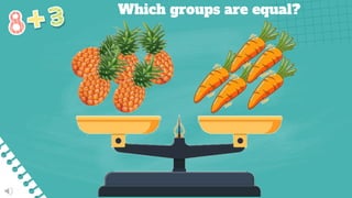 Which groups are equal?
 