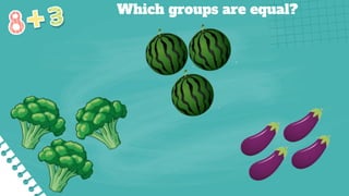 Which groups are equal?
 