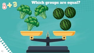 Which groups are equal?
 