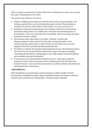 Equal pay for equal work labouor laws | DOCX