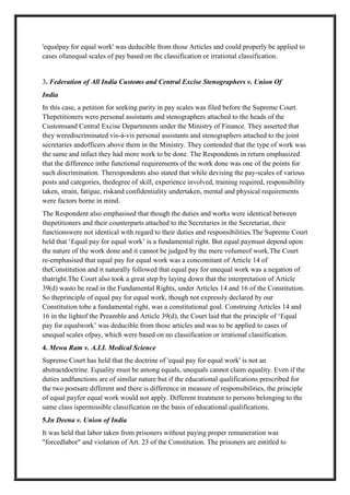 Equal pay for equal work labouor laws | DOCX