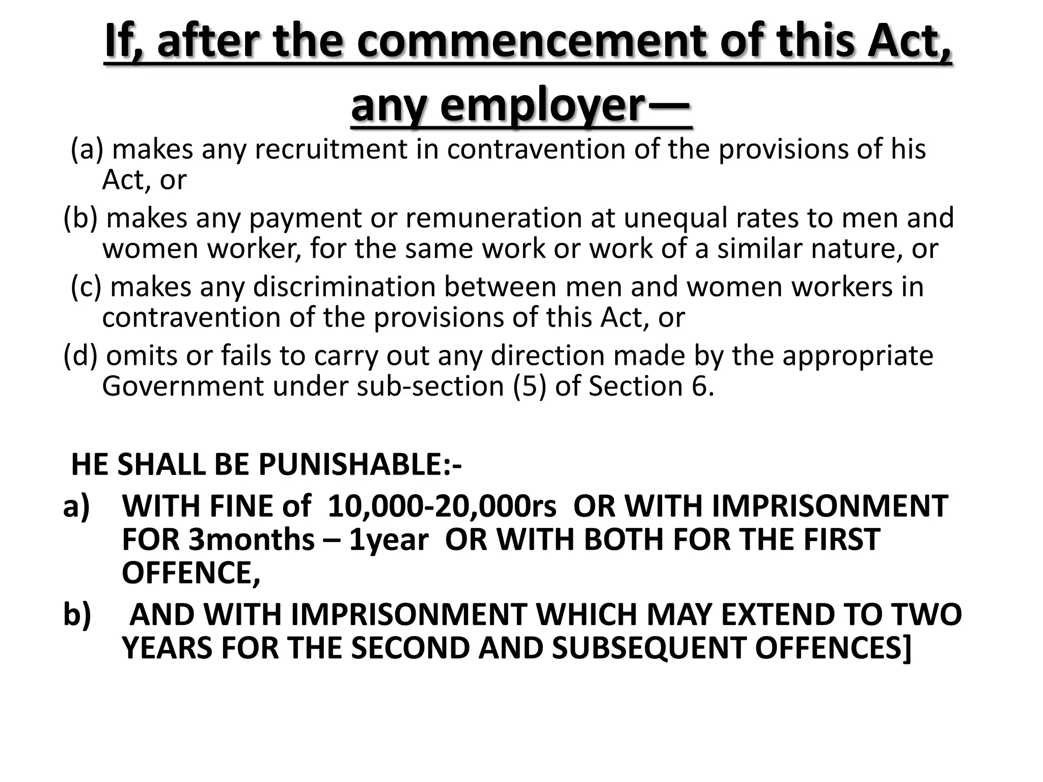 Equal remuneration act,1976 | PPT