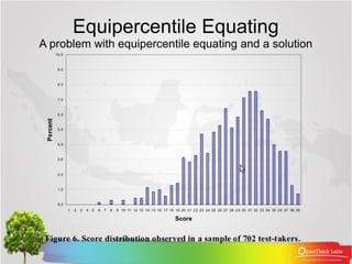 Equipercentile Equating
A problem with equipercentile equating and a solution
 