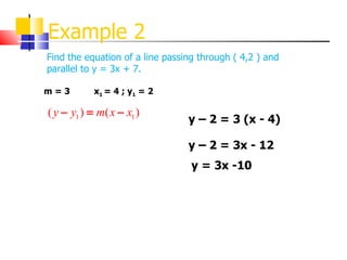 Equation Of A Line | PPT