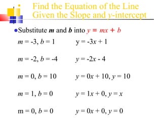 Equation Of A Line | PPT