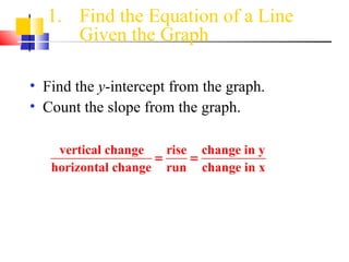 Equation Of A Line | PPT