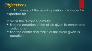 Grade 10 lesson - Equation-of-the-Circle | PPTX