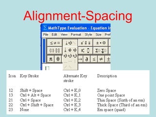 Alignment-Spacing
 