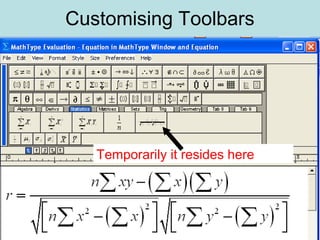 Customising Toolbars
Temporarily it resides here
 