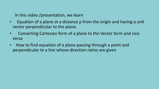 GRADE 12 MATHS 3 DIMENSIONAL GEOMETRY | PPTX