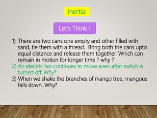 Equation of motion, inertia | PPTX