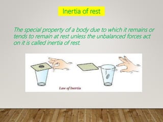 Equation of motion, inertia | PPTX