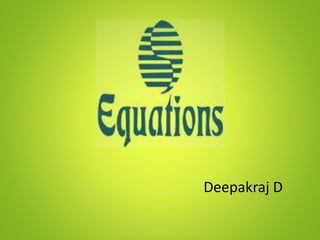 Deepakraj D
 