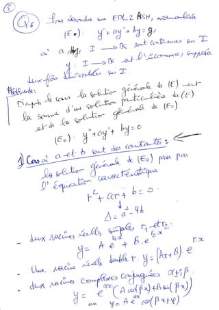 Equations differentielles