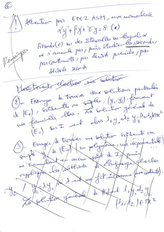 Equations differentielles