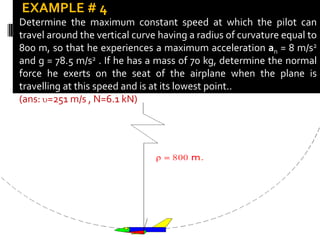 Equations of motion normal & tangential | PPTX