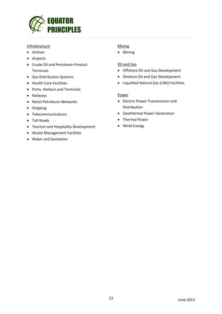 Equator principles III | PDF