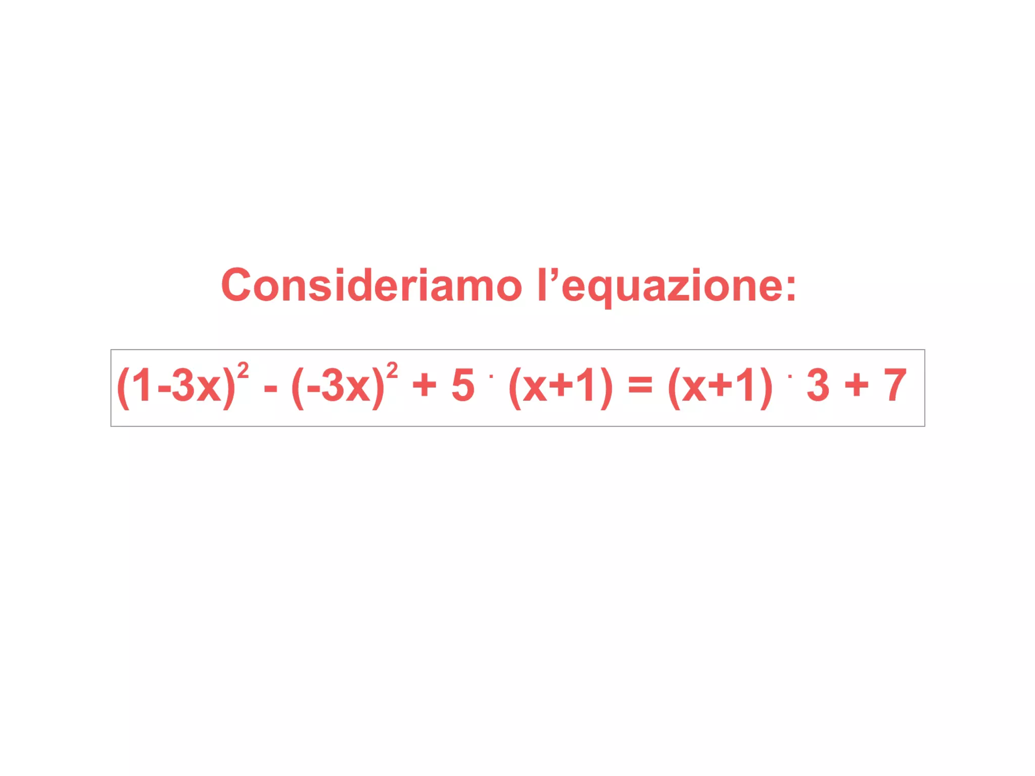 EQUAZIONI di PRIMO GRADO - ESEMPIO 1 | PDF
