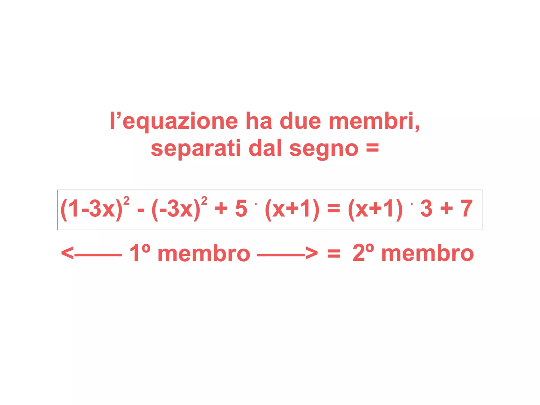 EQUAZIONI di PRIMO GRADO - ESEMPIO 1 | PDF