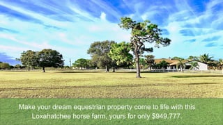 Equestrian Property For Sale Near Wellington Florida