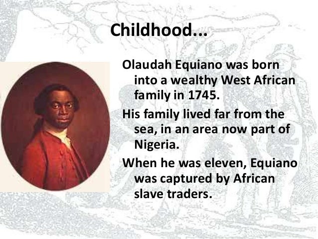 Essay about olaudah equiano