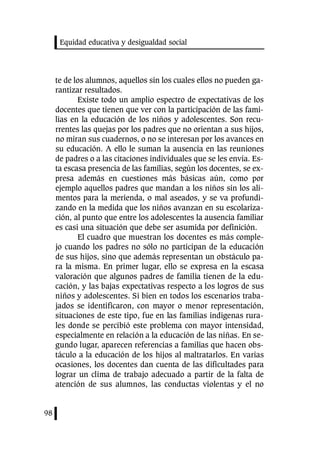 Equidad Educativa Y Desigualdad Social | PDF