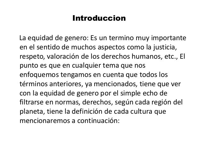 Poemas Sobre La Igualdad De Genero Equidad de genero 2